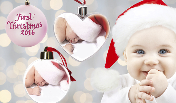 Babys first christmas - Personalised bauble and Craft bauble