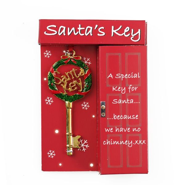 Santa Magic Key Wreath Packaging - A Special key for Santa because we have no Chimney