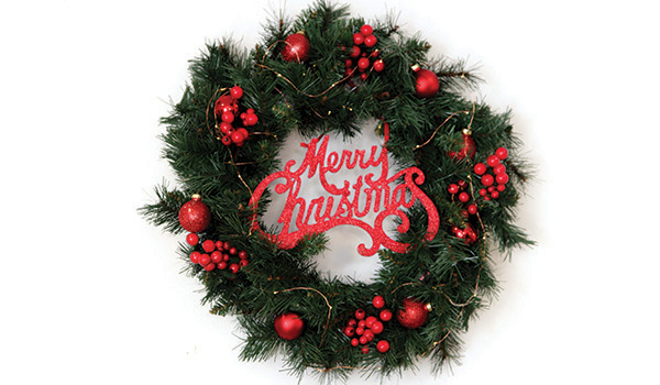 Merry Christmas wreath - Make and Create: Magical Christmas Morning Wreath