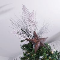 Elegant CHristmas Tree Topper with a rusty star - Make and Create: Naturally Elegant Tree Topper