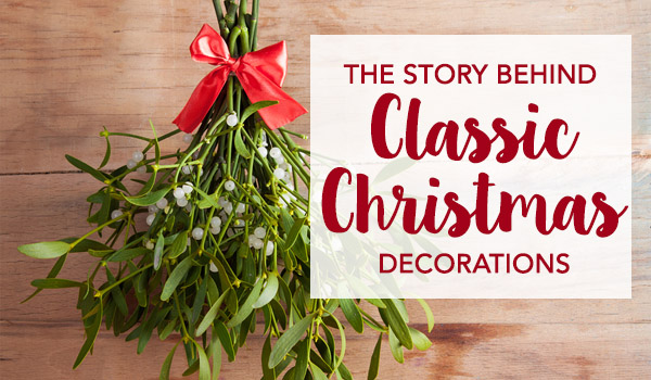 The Story Behind Classic Christmas Decorations - Boquet of hygge tied with a red ribbon