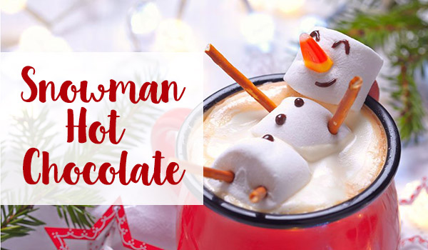 Snowman Hot Chocolate - The christmas cart