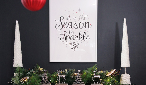 christmas sparkle free poster download - The Christmas Cart