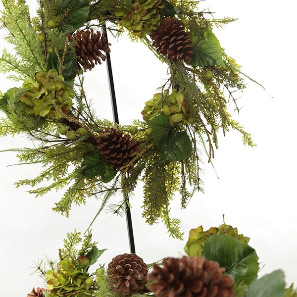 Fresh Green Christmas Wreath copy - Spring Decorating with a Touch of Christmas
