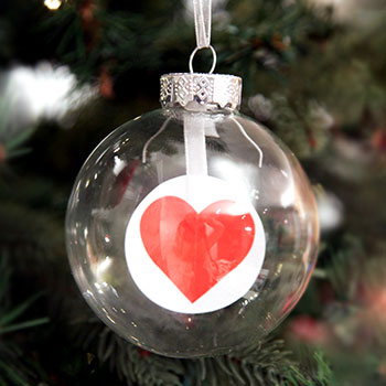 Nordic Craft Bauble hanging in a christmas tree - Craft Baubles to Suit Every Style