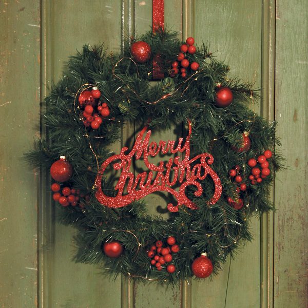 Magical Merry Christmas Morning Wreath Door - Decorate Your Front Door with Christmas Flair
