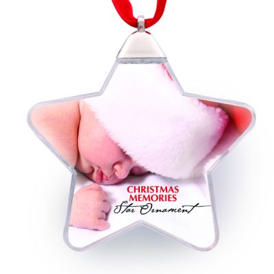 Star Acrylic Ornament Christmas memories star Ornament - How to Create Beautiful Gifts from Your Santa Photos