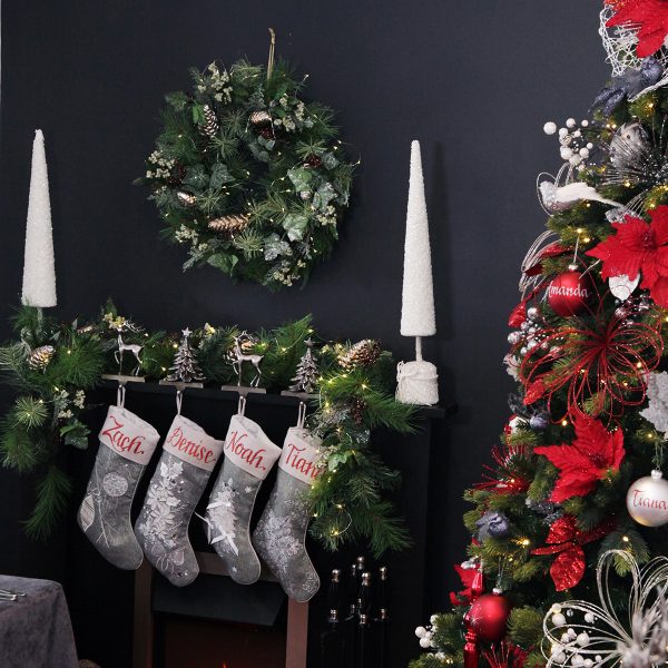 white cone trees - Creative Storage Tips for Your Christmas Decorations