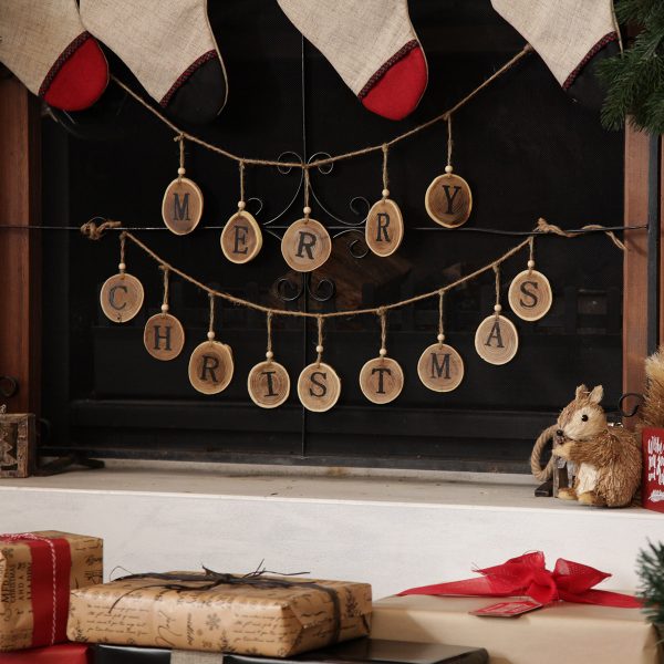 Merry Christmas Garland - Christmas in July Decorating Ideas: Beyond the Table and the Tree