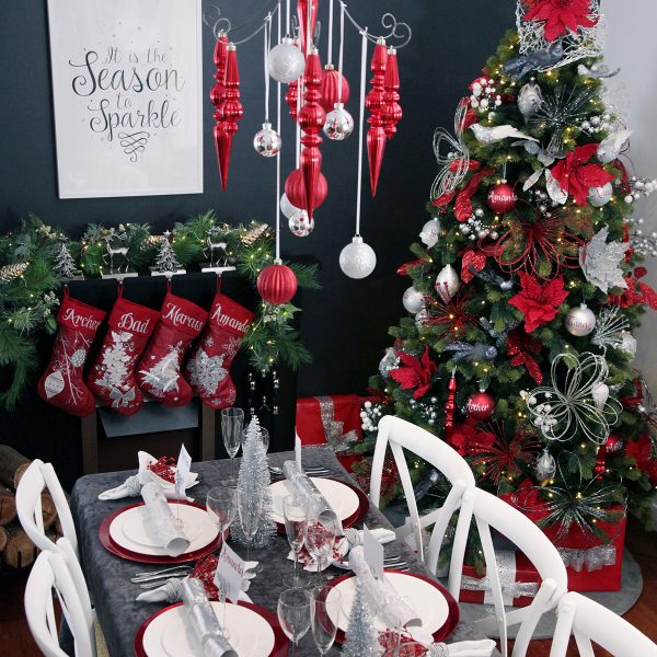 christmas sparkle wide shot - Christmas in July Decorating Ideas: Beyond the Table and the Tree