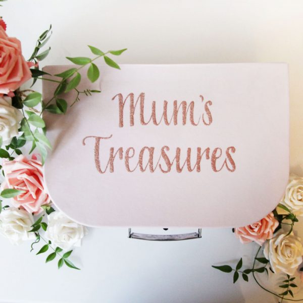 Personalised Large Pink Keepsake Box For Mums Treasures