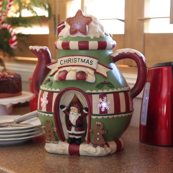 A Christmas Kitchen Fun Christmas Teapot Lightup Ornament