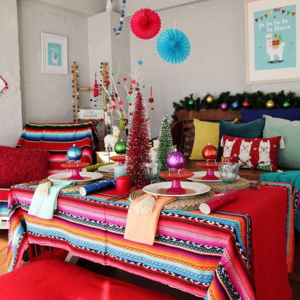 Falalala Llama Christmas Fiesta Table