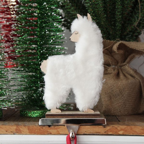 PM 2 Falalala Llama Christmas Fiesta Fluffy llama stocking hooks