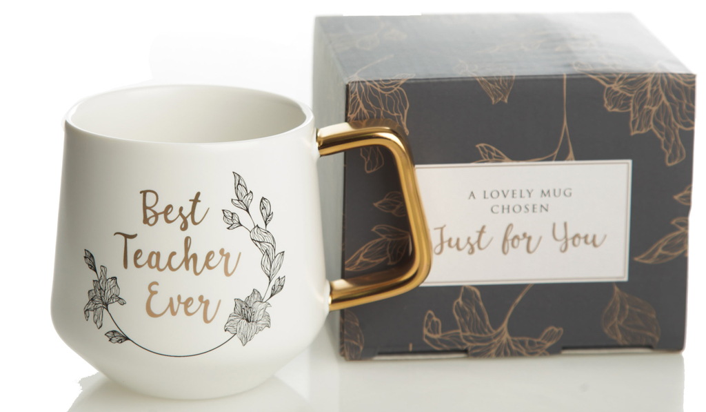 Personalised Best Teacher Mug Giftbox Feature Image