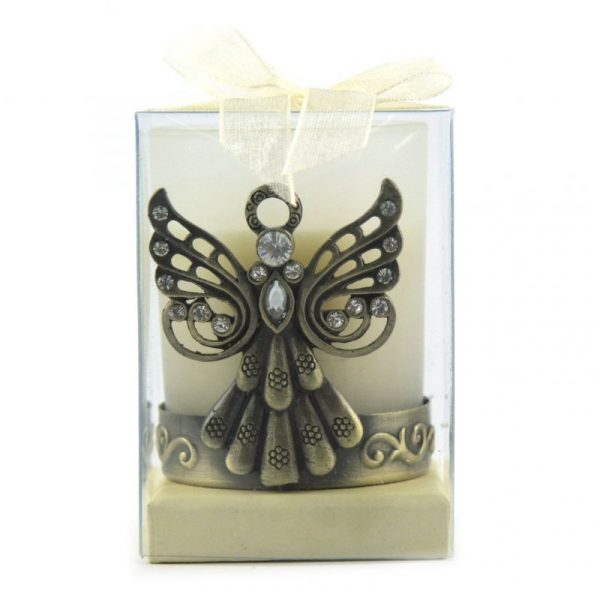 Candle Brass Angel with a white background