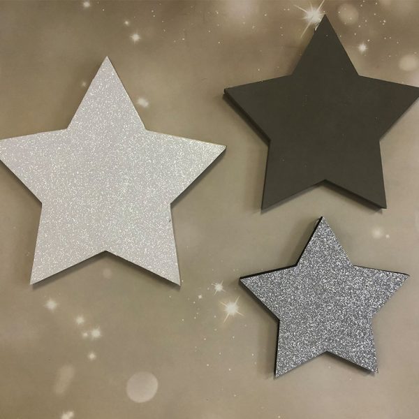3 Ways with christmas Stars - Black, Silver and Dark Silver