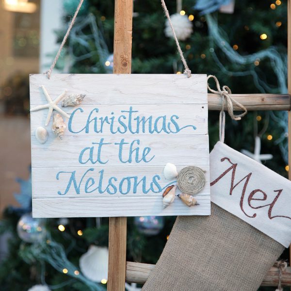 Christmas by the sea plaque - Christmas at the Nelsons