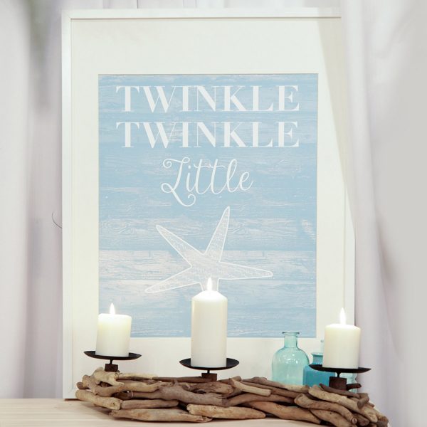 Coastal Christmas Free Poster Download Twinkle Twinkle Little Star with Flameless Led Candle