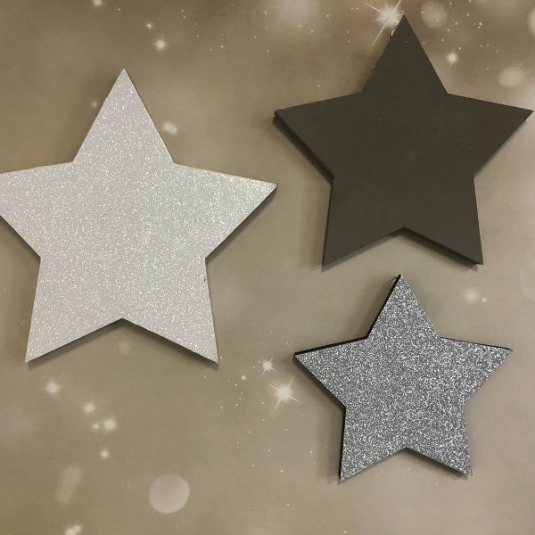 Three Types of Stars, Dark Silver, Silver and Black