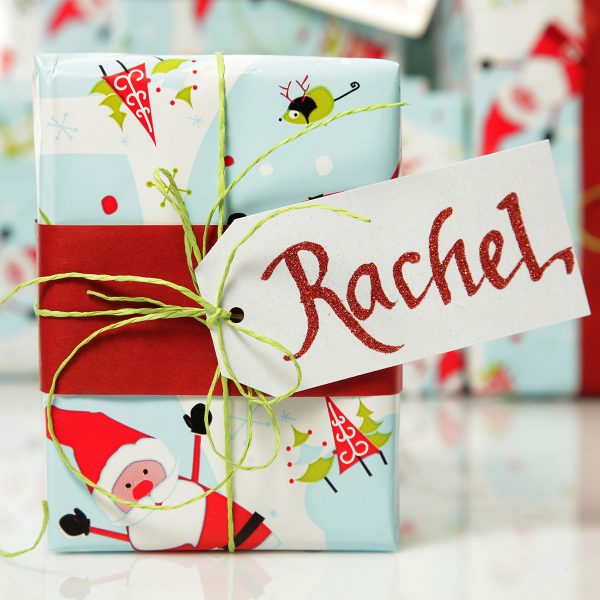 Santa Red Gift Wrapping Pack - Detail With Gift Tag 7