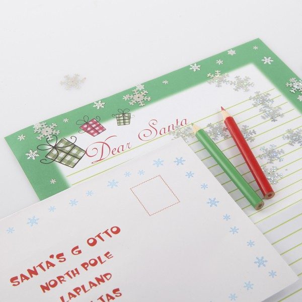 Letter to Santa - Santas Otto North Pole Lapland Address with 2 Coloured Pencils