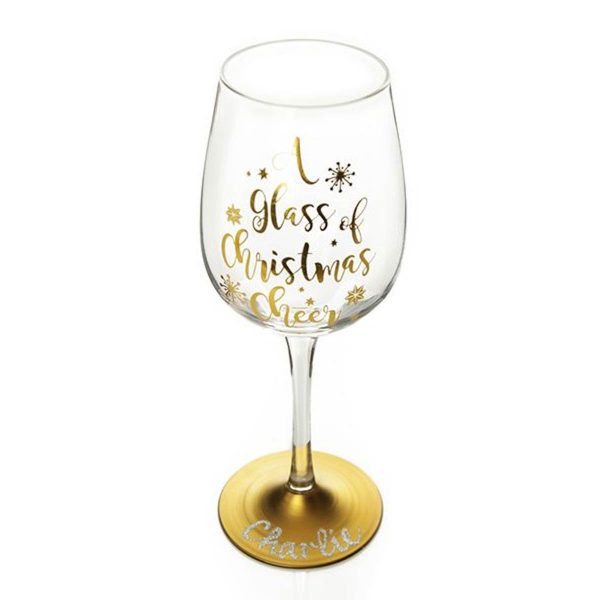 Personalised Wine Glass of Christmas Cheer