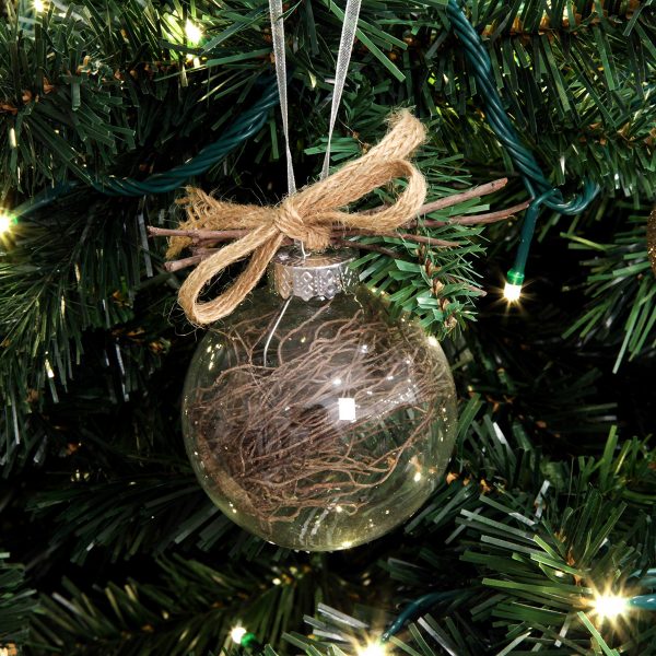 Woodlands Theme - Craft Bauble Hanging in a Christmas Tree