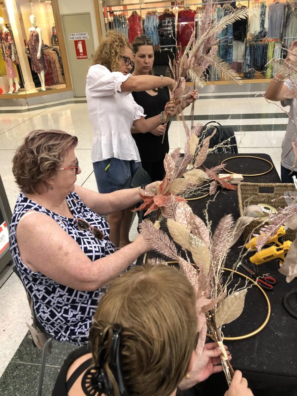 Wreath Workshop DIY - inside a mall