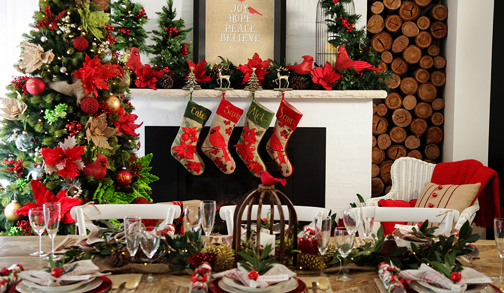 Burlap, Bells and Birds Christmas Theme Feature Image