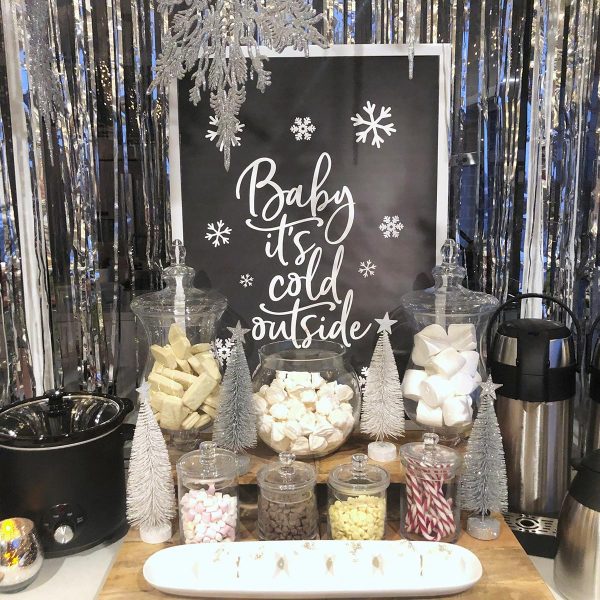Baby its cold outside Poster Download With Candy Sweets