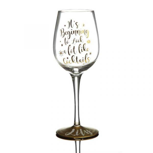 Its Beggining to look a lot like Coctails Wine Glass