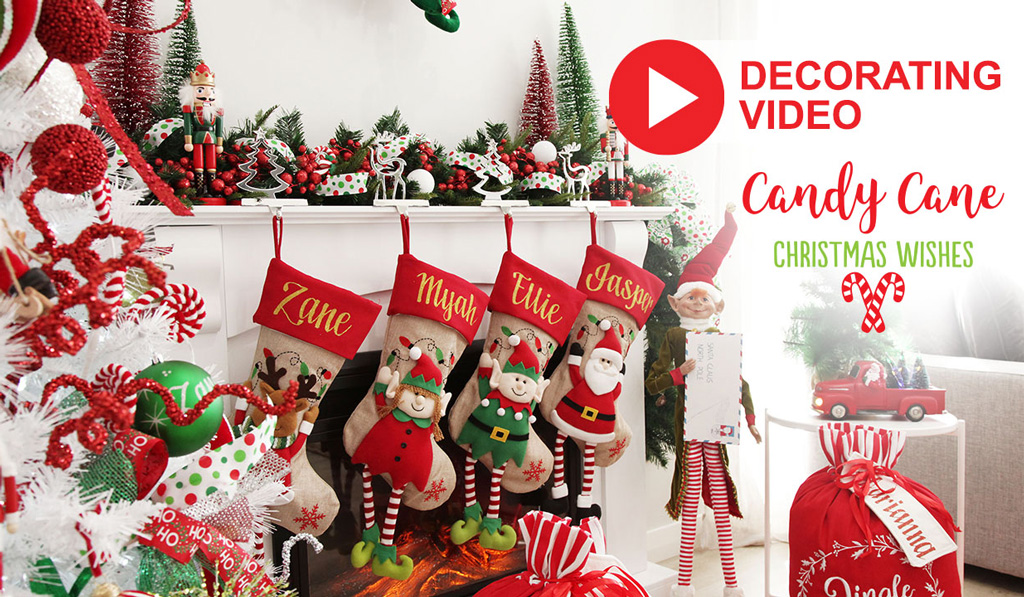 Watch How We Created Candy Cane Christmas Theme