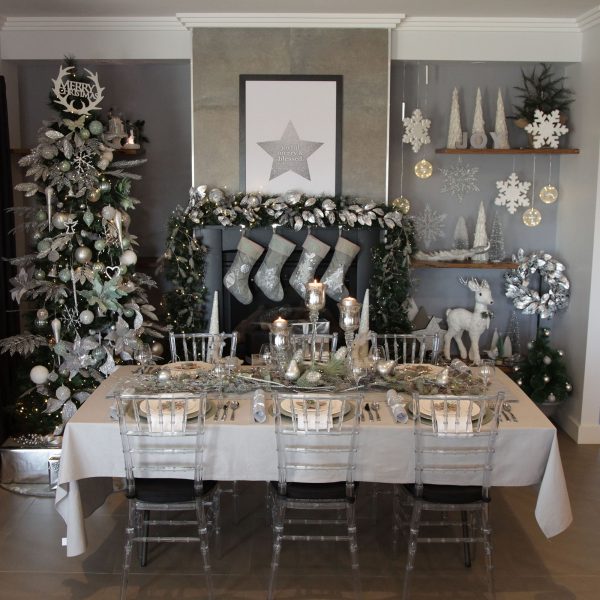 Silver Frost Christmas Wide Room Shot