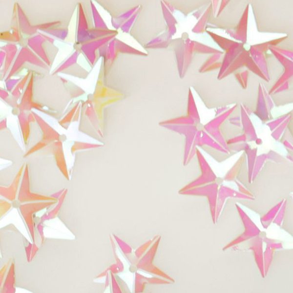 Iridescent Star Box of Scatters Pink Colour