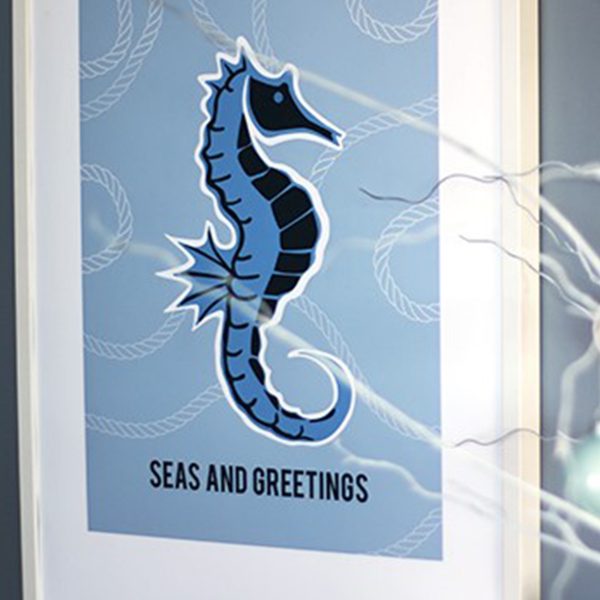Hamptons Christmas Theme Free Poster Download Grapic - Seas and Greetings