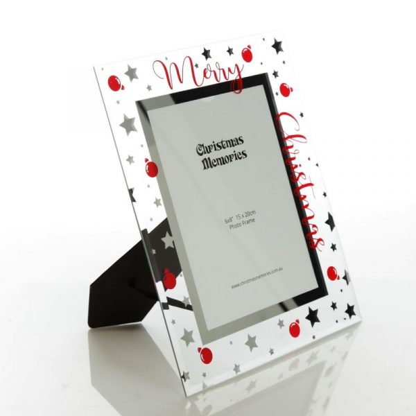 Christmas Silver and Star Baubles Frames - Christmas Memories