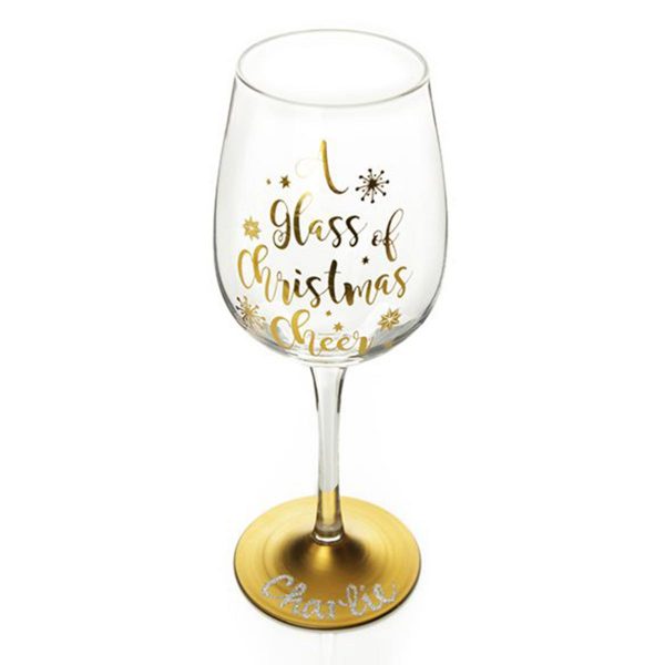 Christmas Wine Glass - A Glass of Christmas Cheer