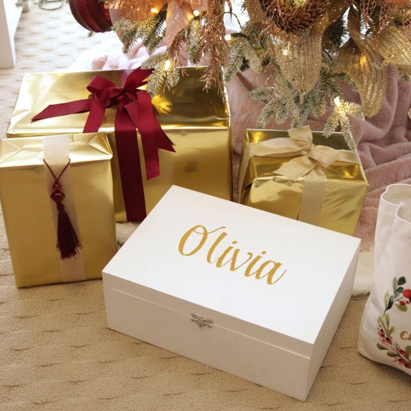 Sugar Plum Christmas Presents and Personalised Keepsake Gift Box