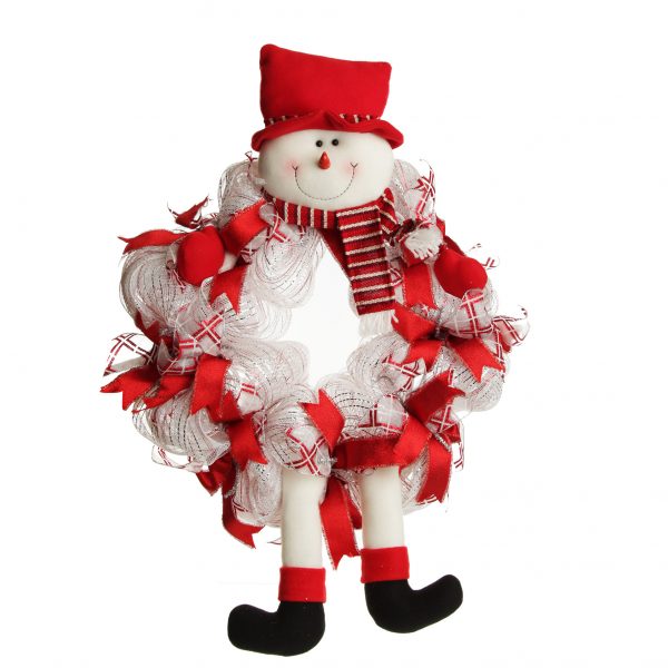3D Felt Snowman DIY Wreath Kit Complete