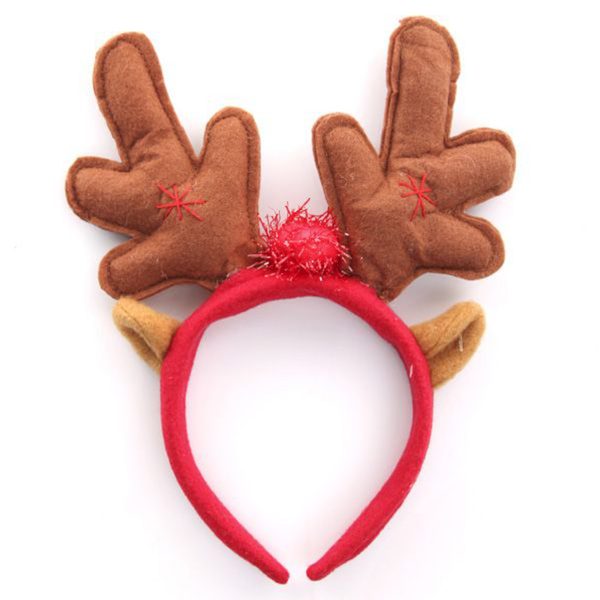 Christmas Reindeer Headband placed in a white Background