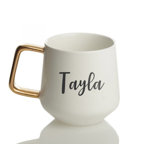 Tayla Named Cup with golden Handle