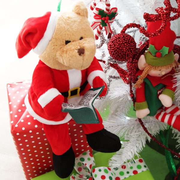 Candy Cane Christmas Story Telling Christmas Teddy bear