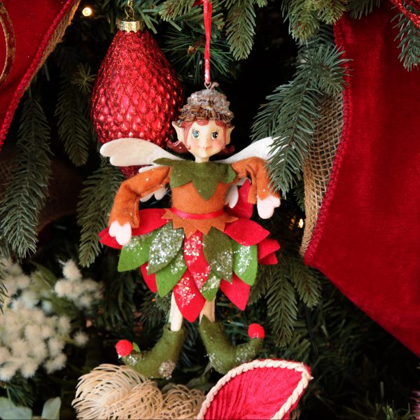 Bush Christmas Girl Gumnut Elf Christmas Tree Decoration