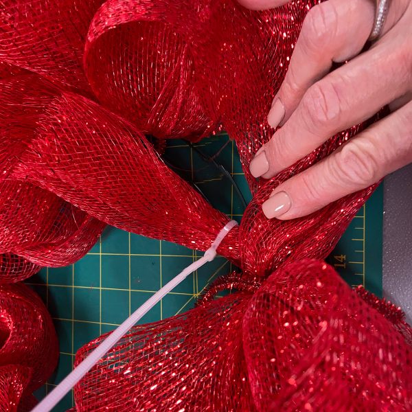 DIY Wreath Kits Cable Tie Long Length Red