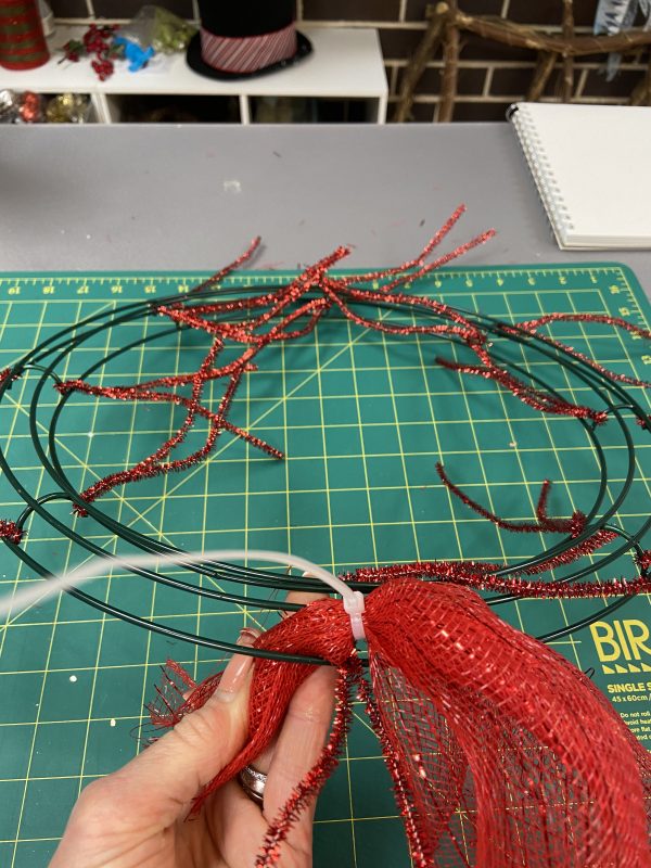DIY Wreath Kits Deco Mesh Cable tie