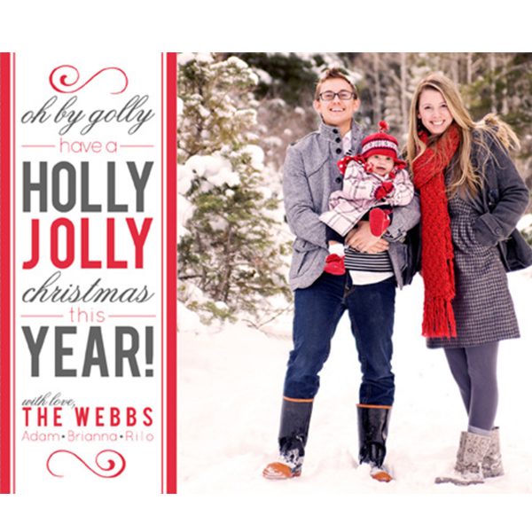 Card Ideas Oh by golly have a holly jolly Christmas this year with love the web adam brianna Rita - Family picture