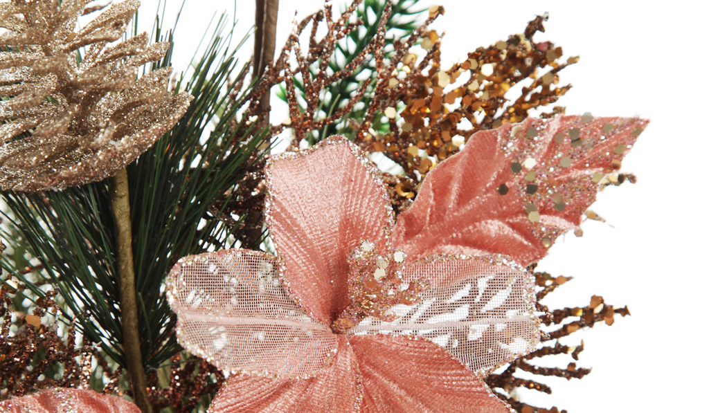 Boho Glam Christmas Floral Urns Feature Image