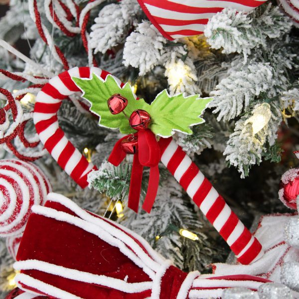 Peppermint Candy Christmas Candy Stripe Cane Square