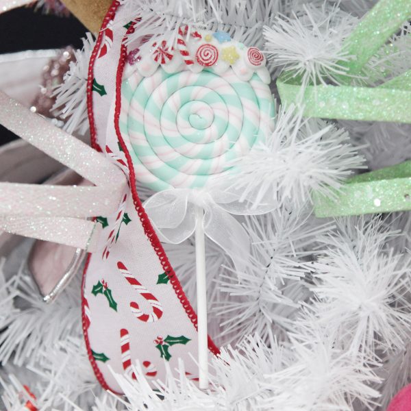 Peppermint Candy Christmas Mint Candy Swirl Lollipop Christmas Tree Decoration
